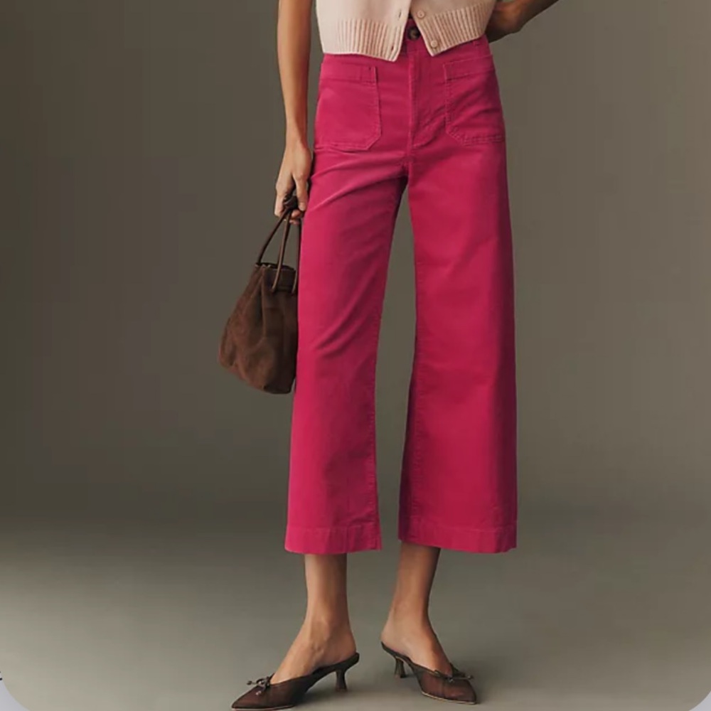 MAEVE Anthro Colette Corduroy Crop